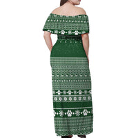 Funny Christmas Gift Beagle Christmas Off Shoulder Maxi Dress Xmas Holiday Patterns - Wonder Print Shop