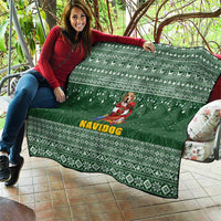Funny Christmas Gift Beagle Christmas Quilt Xmas Holiday Patterns - Wonder Print Shop