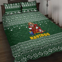 Funny Christmas Gift Beagle Christmas Quilt Bed Set Xmas Holiday Patterns - Wonder Print Shop