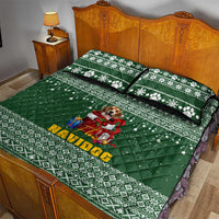 Funny Christmas Gift Beagle Christmas Quilt Bed Set Xmas Holiday Patterns - Wonder Print Shop