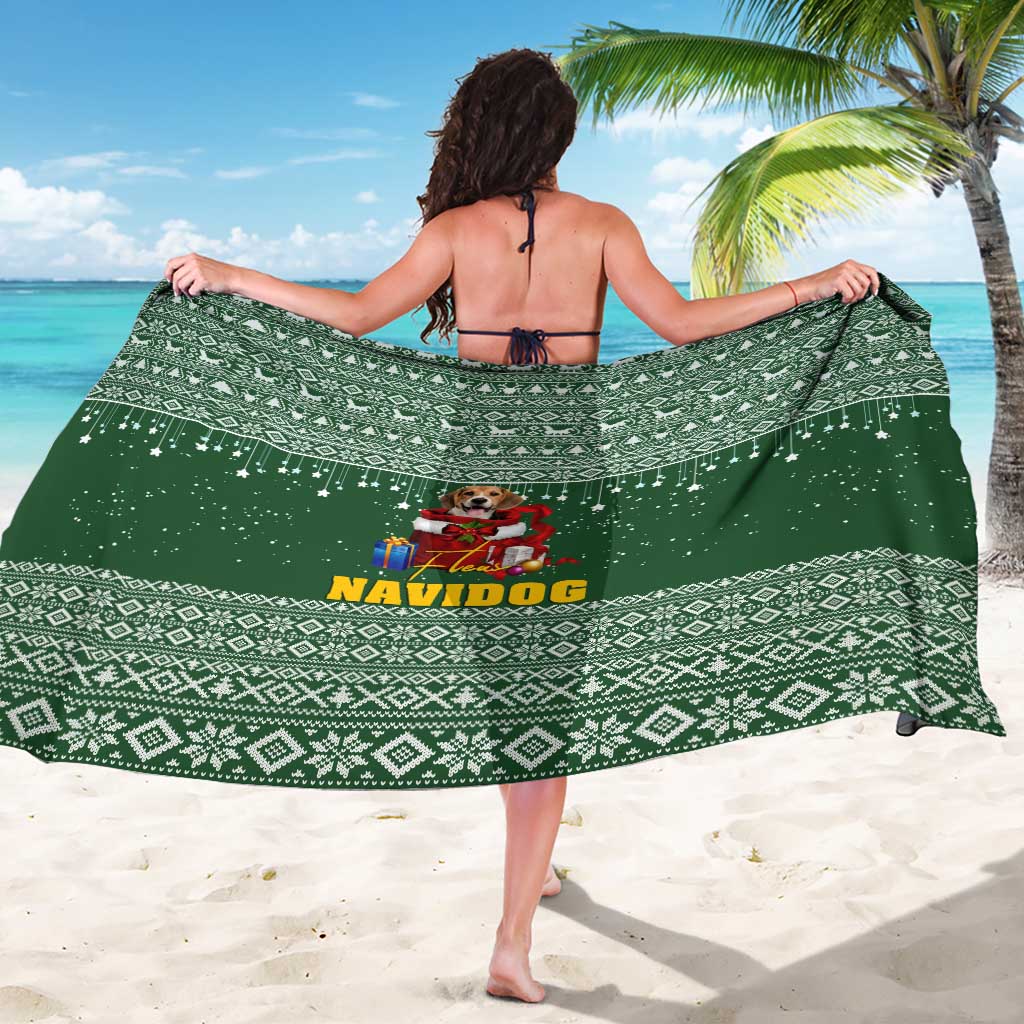 Funny Christmas Gift Beagle Christmas Sarong Xmas Holiday Patterns - Wonder Print Shop