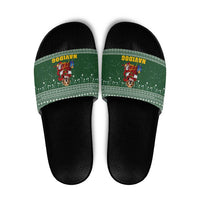 Funny Christmas Gift Beagle Christmas Slide Sandals Xmas Holiday Patterns - Wonder Print Shop