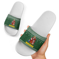 Funny Christmas Gift Beagle Christmas Slide Sandals Xmas Holiday Patterns - Wonder Print Shop