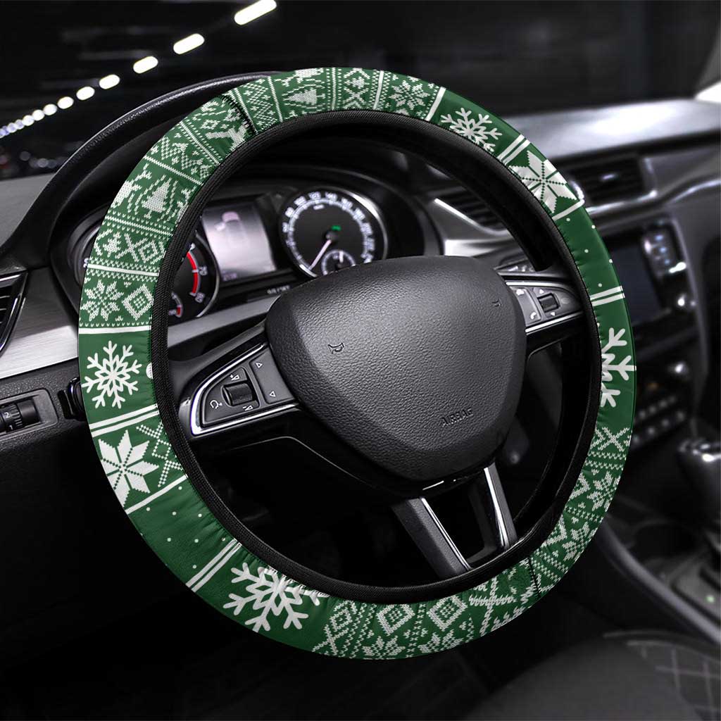 Funny Christmas Gift Beagle Christmas Steering Wheel Cover Xmas Holiday Patterns - Wonder Print Shop