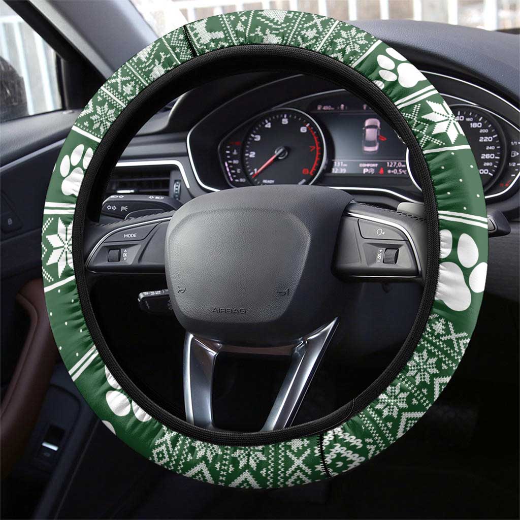 Funny Christmas Gift Beagle Christmas Steering Wheel Cover Xmas Holiday Patterns - Wonder Print Shop