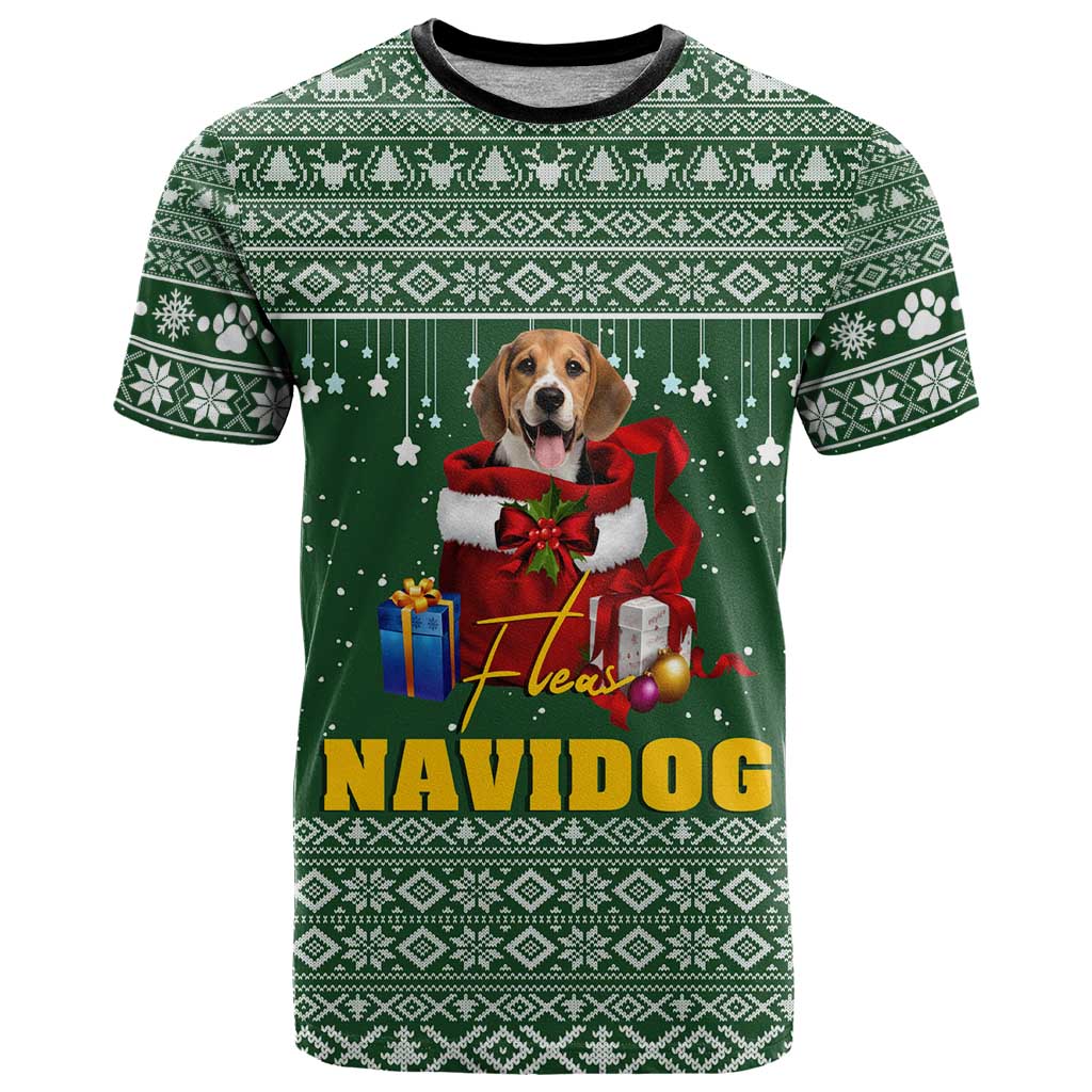 Funny Christmas Gift Beagle Christmas T Shirt Xmas Holiday Patterns - Wonder Print Shop