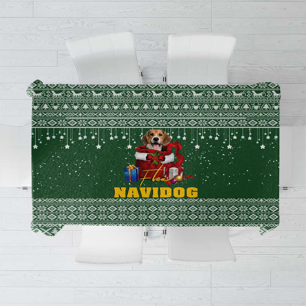 Funny Christmas Gift Beagle Christmas Tablecloth Xmas Holiday Patterns - Wonder Print Shop