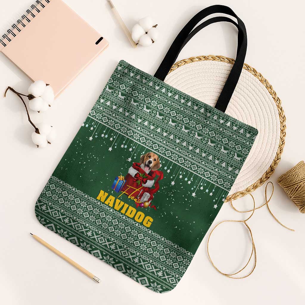 Funny Christmas Gift Beagle Christmas Tote Bag Xmas Holiday Patterns - Wonder Print Shop
