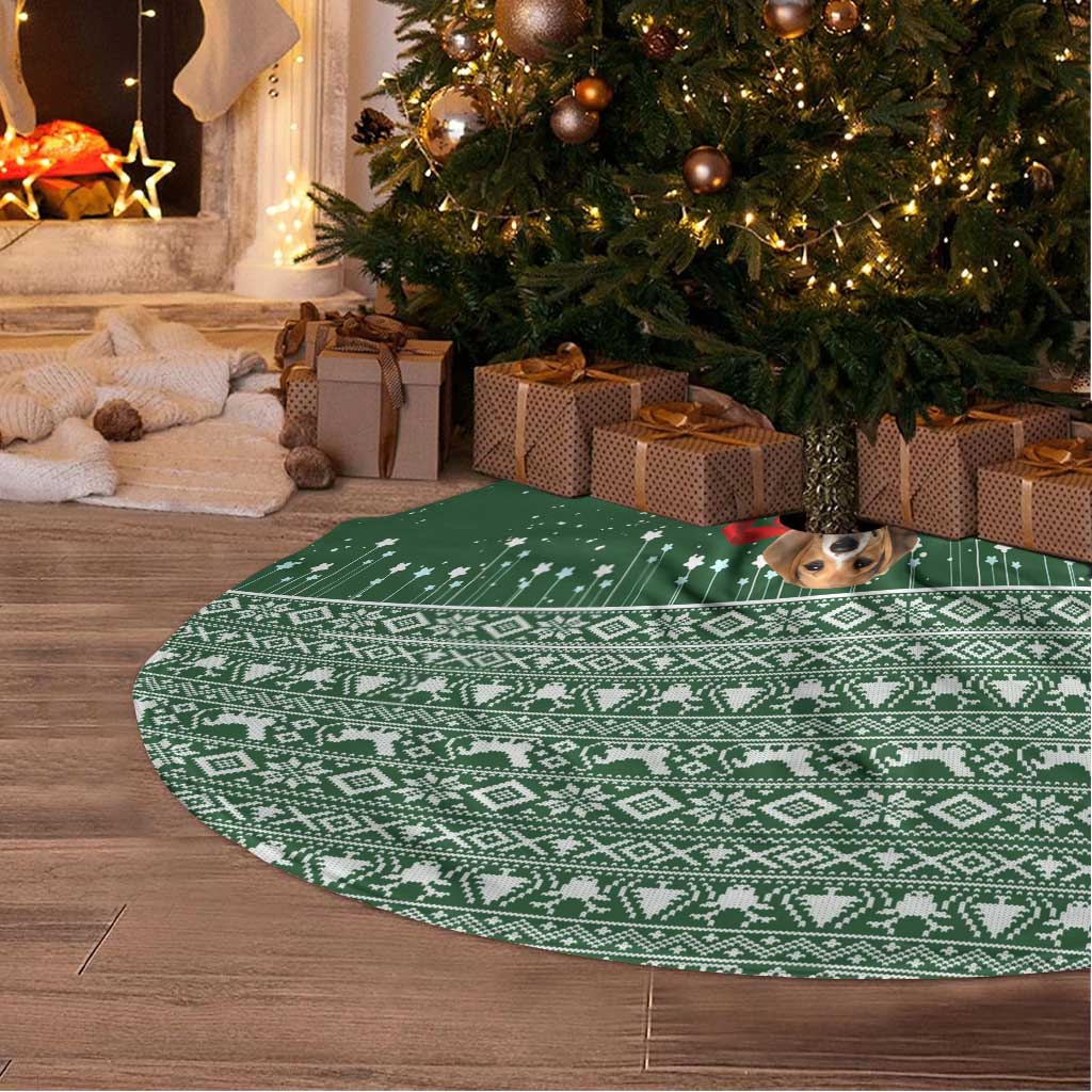Funny Christmas Gift Beagle Christmas Tree Skirt Xmas Holiday Patterns - Wonder Print Shop