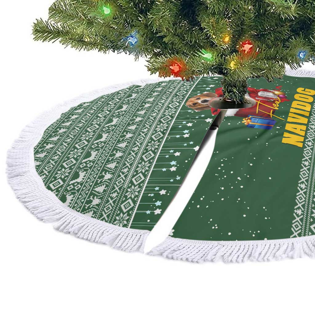 Funny Christmas Gift Beagle Christmas Tree Skirt Xmas Holiday Patterns - Wonder Print Shop