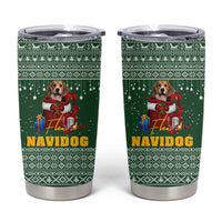 Funny Christmas Gift Beagle Christmas Tumbler Cup Xmas Holiday Patterns - Wonder Print Shop