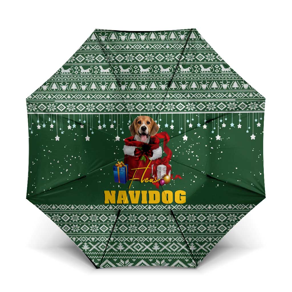 Funny Christmas Gift Beagle Christmas Umbrella Xmas Holiday Patterns - Wonder Print Shop