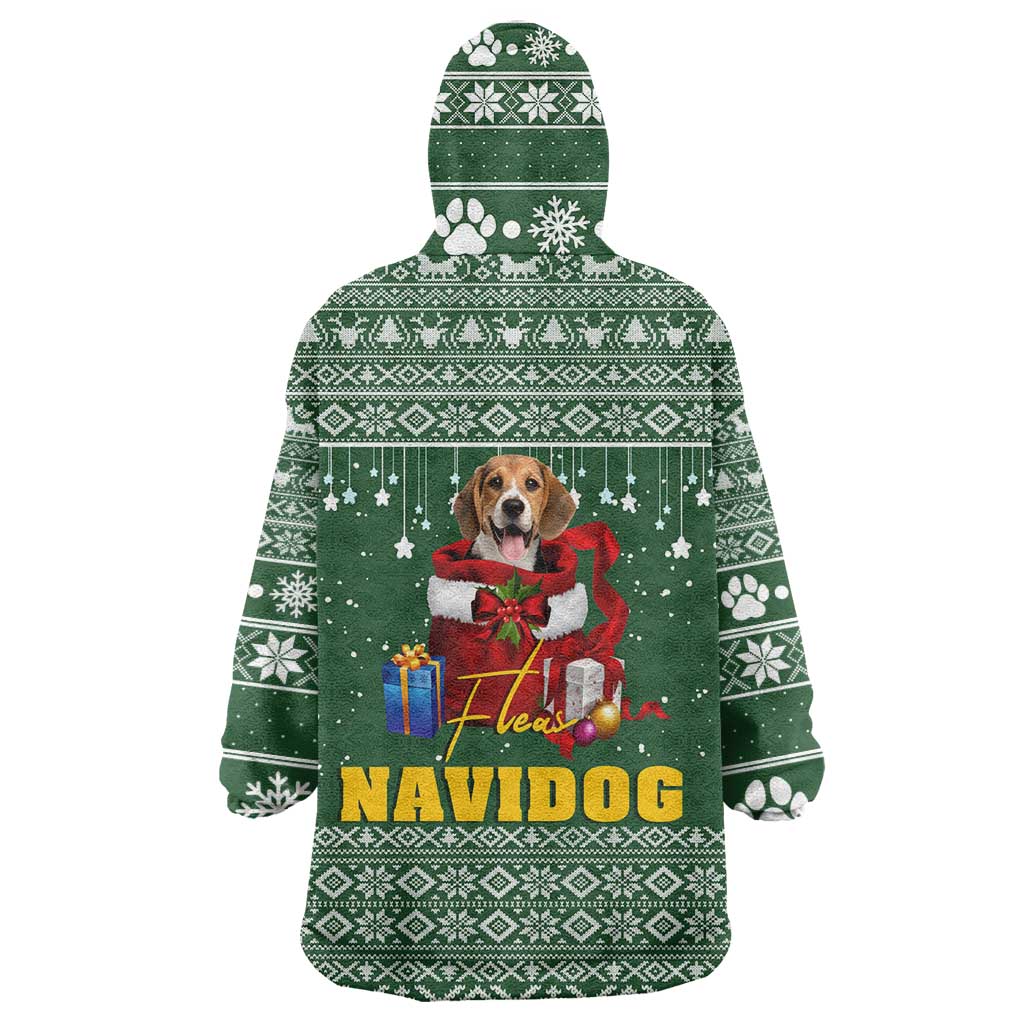 Funny Christmas Gift Beagle Christmas Wearable Blanket Hoodie Xmas Holiday Patterns - Wonder Print Shop