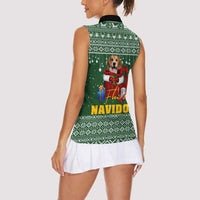 Funny Christmas Gift Beagle Christmas Women Sleeveless Polo Shirt Xmas Holiday Patterns - Wonder Print Shop