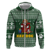 Funny Christmas Gift Beagle Christmas Zip Hoodie Xmas Holiday Patterns - Wonder Print Shop