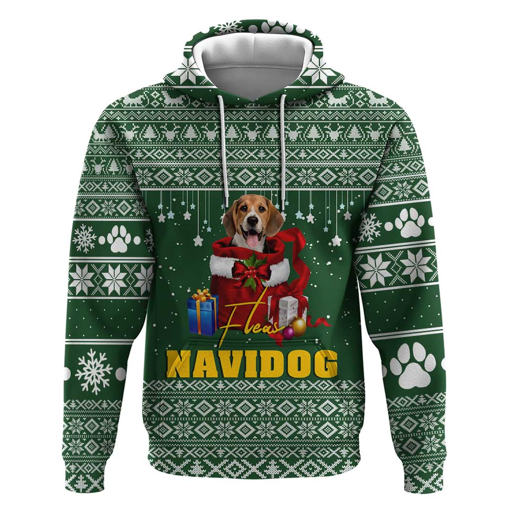 Funny Christmas Gift Beagle Christmas Zip Hoodie Xmas Holiday Patterns - Wonder Print Shop