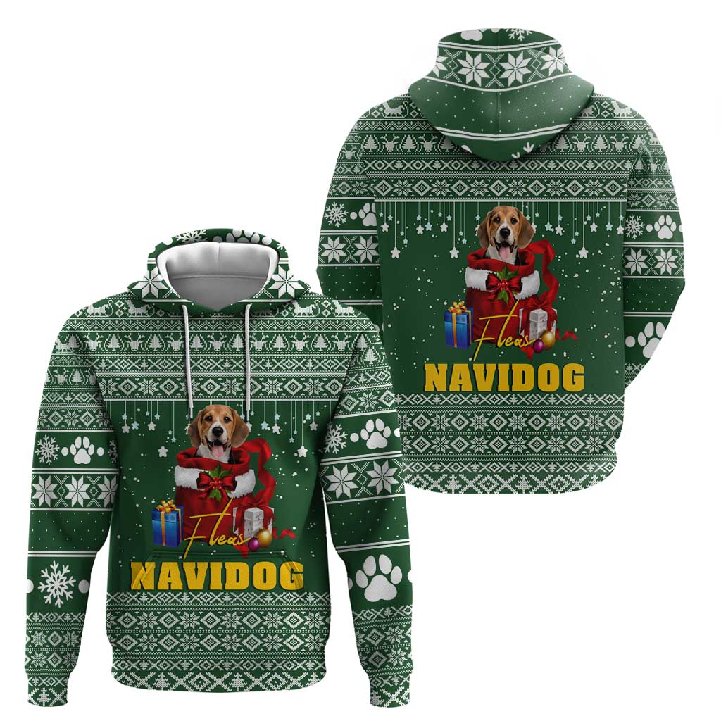 Funny Christmas Gift Beagle Christmas Zip Hoodie Xmas Holiday Patterns - Wonder Print Shop