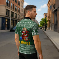 Funny Christmas Gift Beagle Christmas Zipper Polo Shirt Xmas Holiday Patterns - Wonder Print Shop