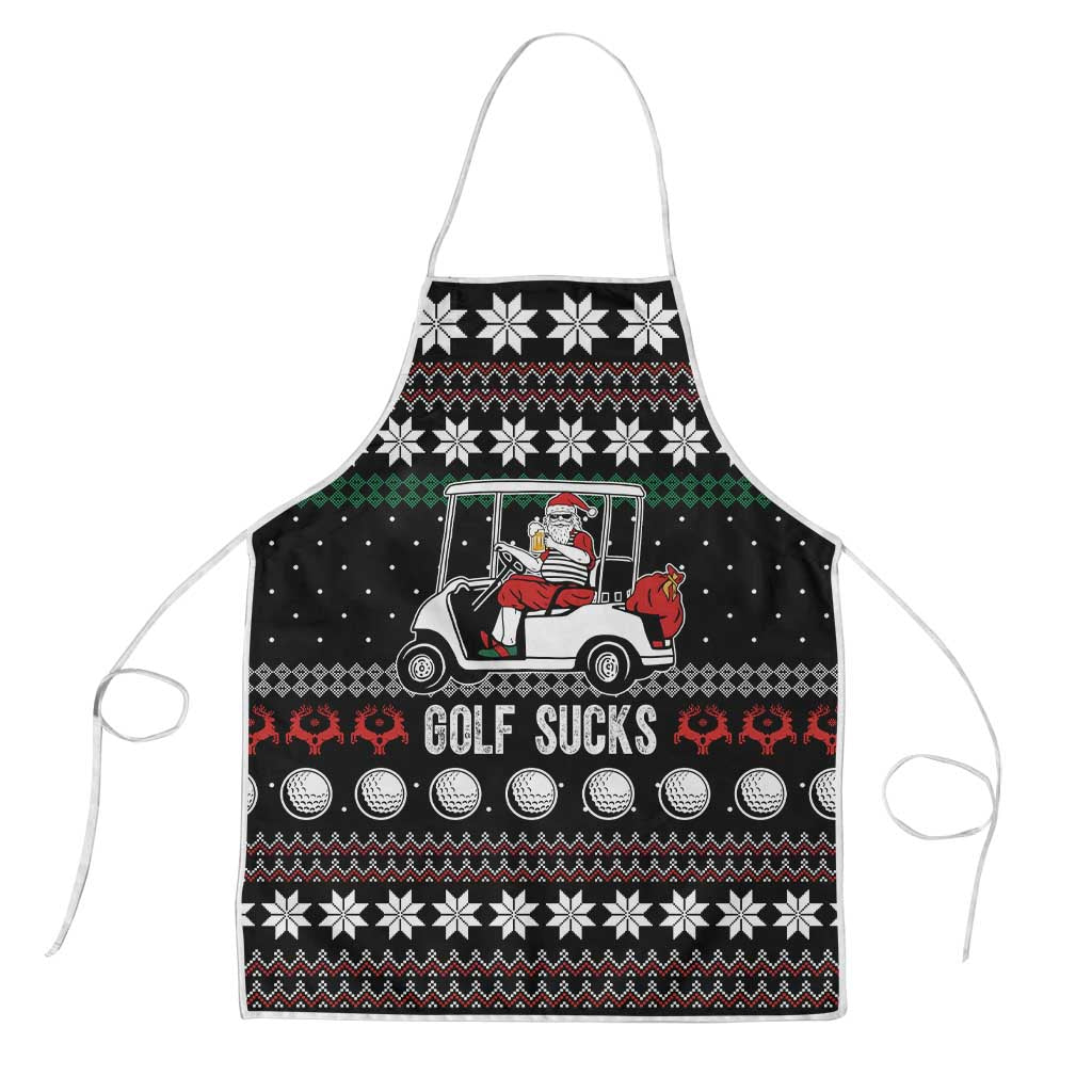 Golf Sucks Christmas Apron Xmas Holiday Patterns - Wonder Print Shop