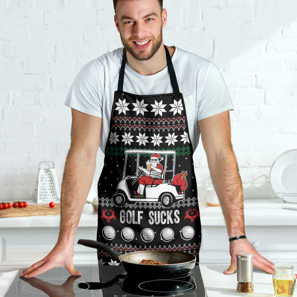 Golf Sucks Christmas Apron Xmas Holiday Patterns - Wonder Print Shop
