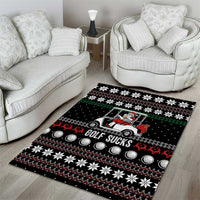 Golf Sucks Christmas Area Rug Xmas Holiday Patterns - Wonder Print Shop