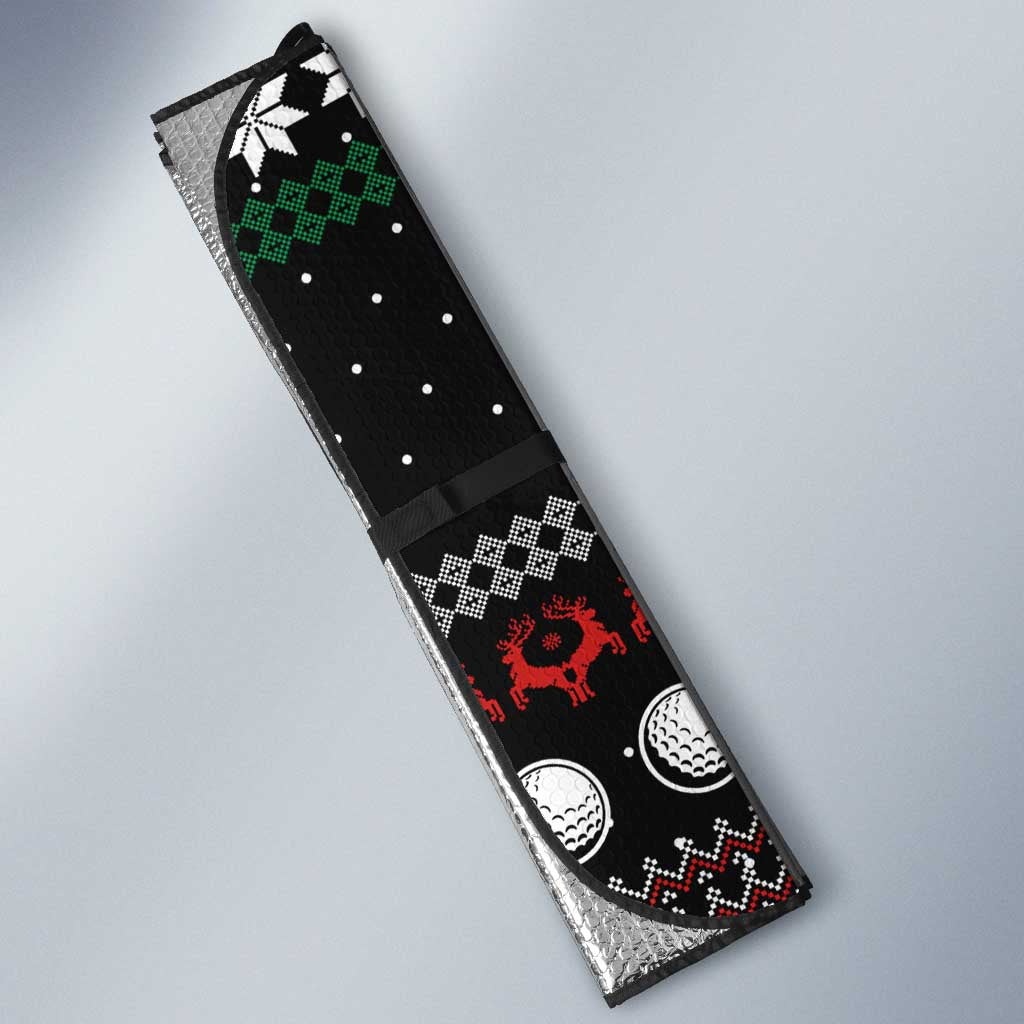 Golf Sucks Christmas Auto Sun Shade Xmas Holiday Patterns - Wonder Print Shop