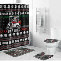 Golf Sucks Christmas Bathroom Set Xmas Holiday Patterns - Wonder Print Shop