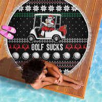 Golf Sucks Christmas Beach Blanket Xmas Holiday Patterns - Wonder Print Shop