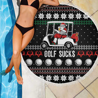 Golf Sucks Christmas Beach Blanket Xmas Holiday Patterns - Wonder Print Shop