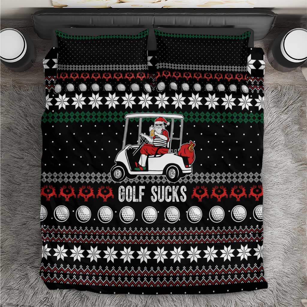 Golf Sucks Christmas Bedding Set Xmas Holiday Patterns - Wonder Print Shop