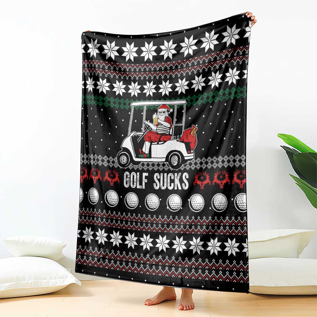 Golf Sucks Christmas Blanket Xmas Holiday Patterns - Wonder Print Shop