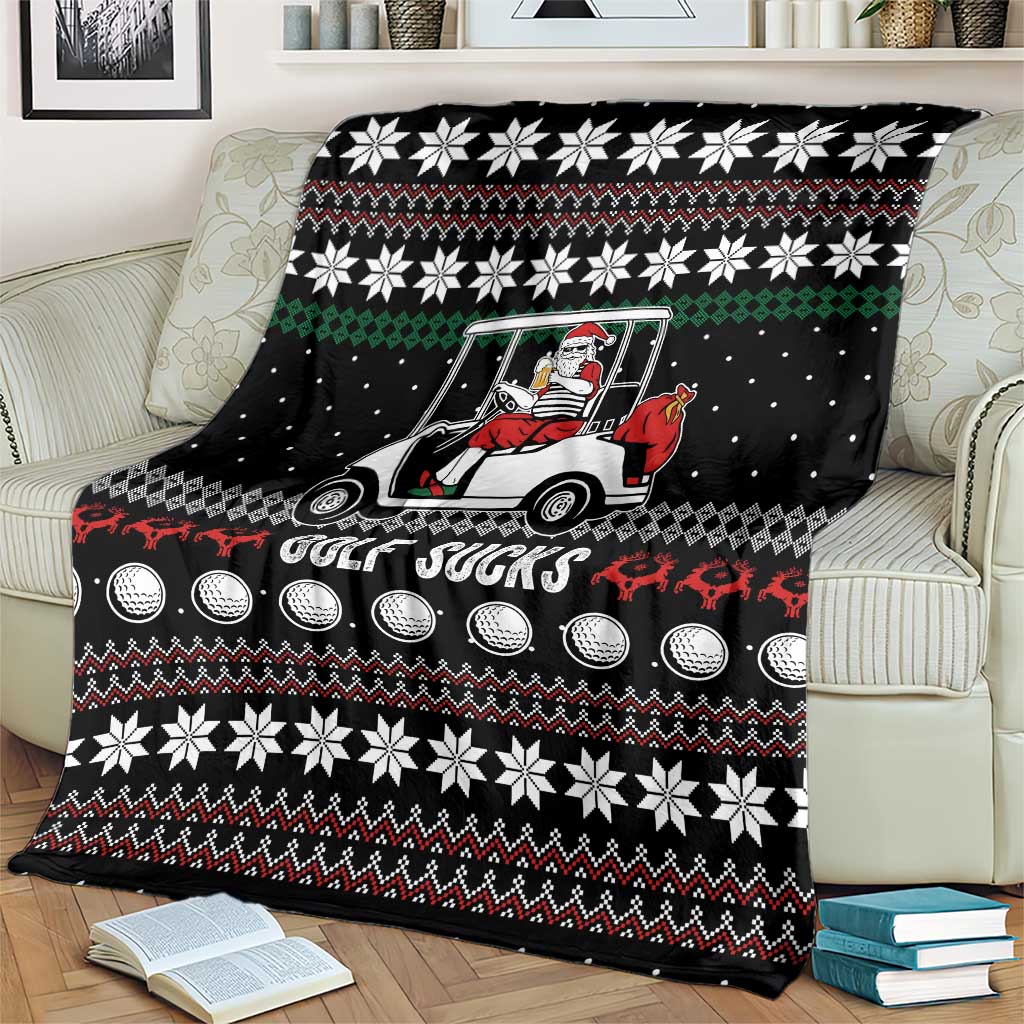 Golf Sucks Christmas Blanket Xmas Holiday Patterns - Wonder Print Shop