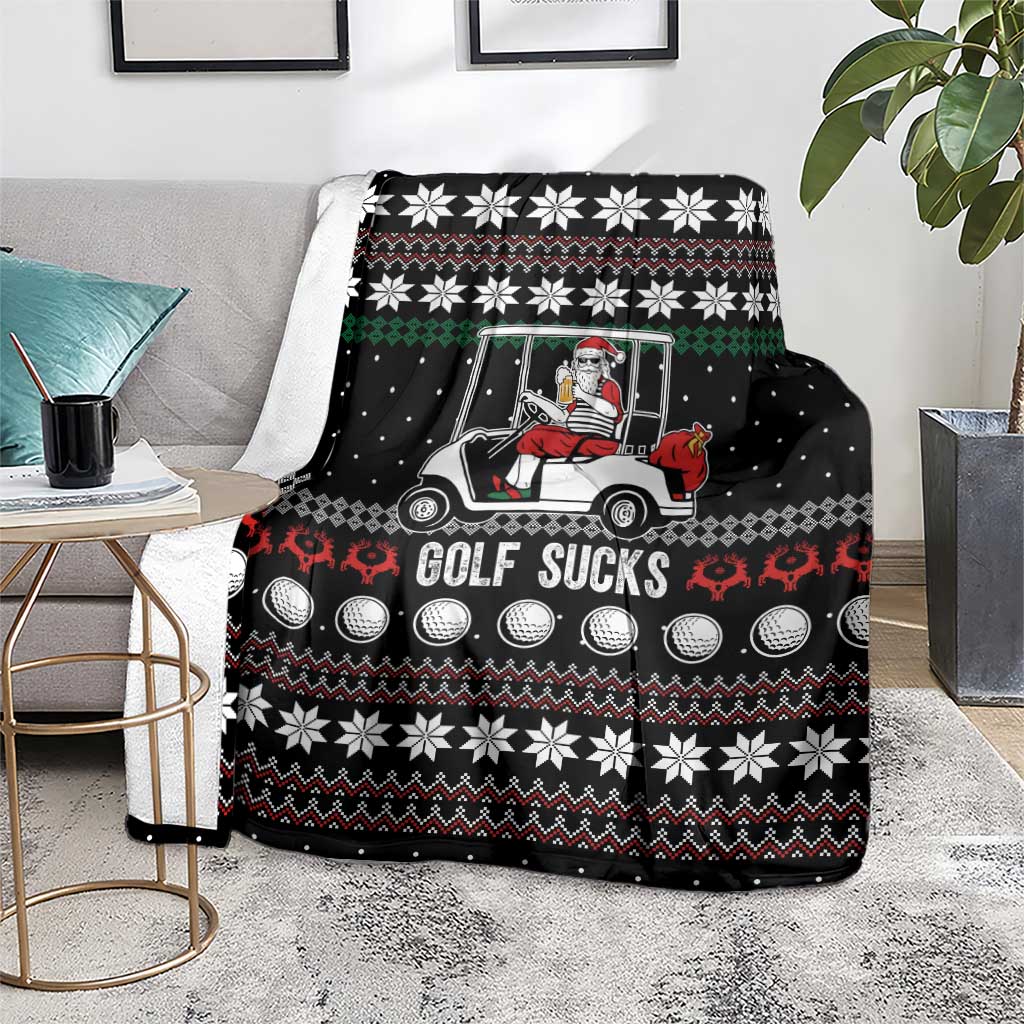 Golf Sucks Christmas Blanket Xmas Holiday Patterns - Wonder Print Shop