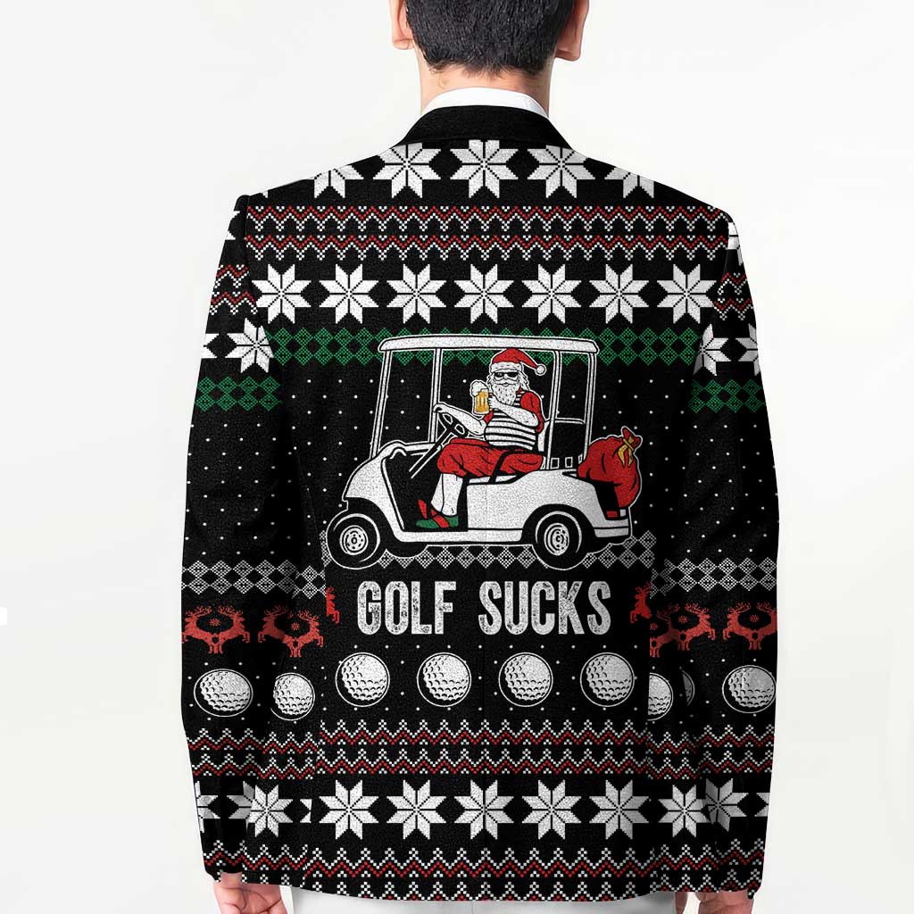 Golf Sucks Christmas Blazer Xmas Holiday Patterns - Wonder Print Shop