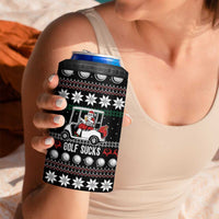 Golf Sucks Christmas 4 in 1 Can Cooler Tumbler Xmas Holiday Patterns - Wonder Print Shop