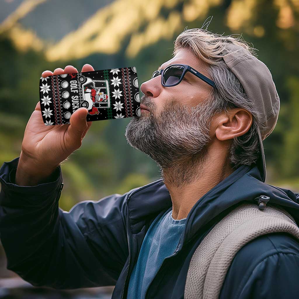 Golf Sucks Christmas 4 in 1 Can Cooler Tumbler Xmas Holiday Patterns - Wonder Print Shop