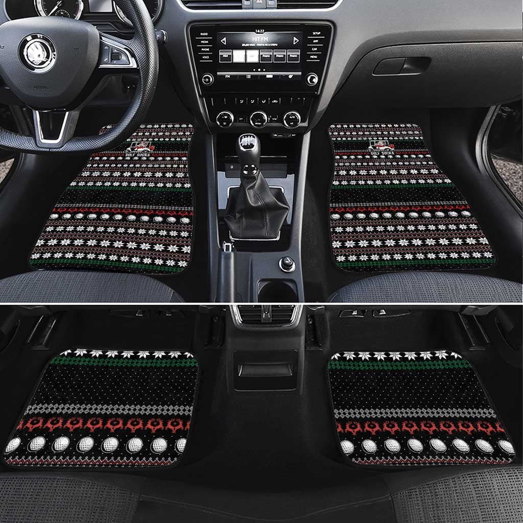 Golf Sucks Christmas Car Mats Xmas Holiday Patterns - Wonder Print Shop
