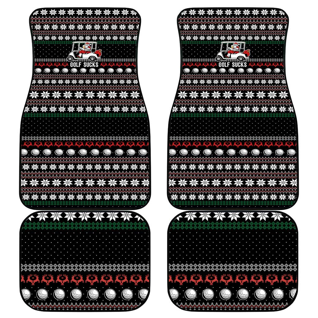 Golf Sucks Christmas Car Mats Xmas Holiday Patterns - Wonder Print Shop