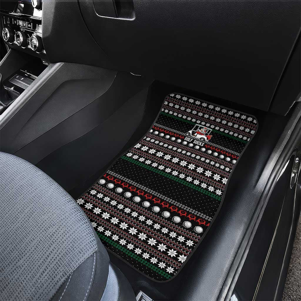 Golf Sucks Christmas Car Mats Xmas Holiday Patterns - Wonder Print Shop