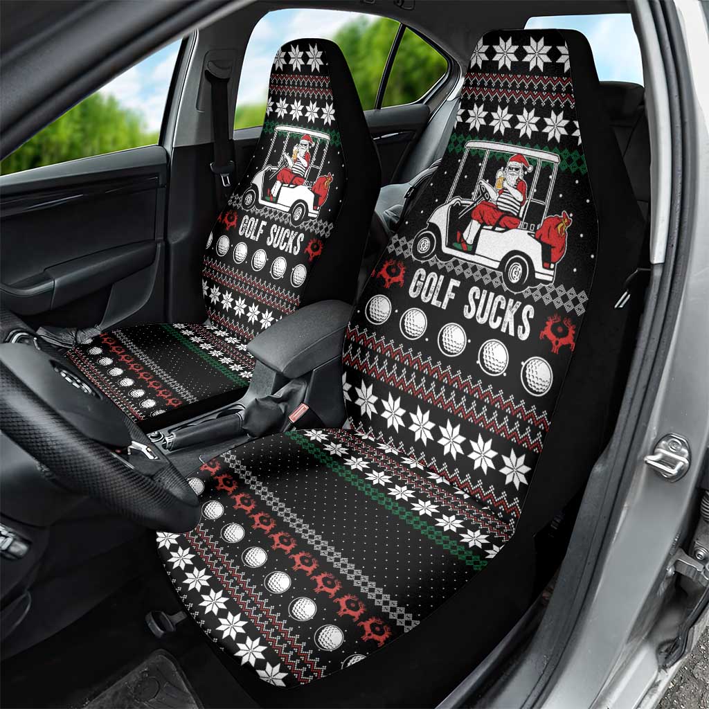 Golf Sucks Christmas Car Seat Cover Xmas Holiday Patterns - Wonder Print Shop