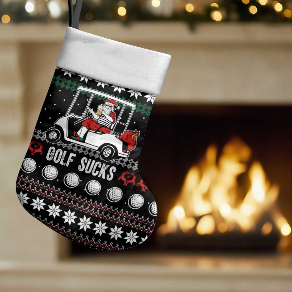Golf Sucks Christmas Stocking Xmas Holiday Patterns - Wonder Print Shop
