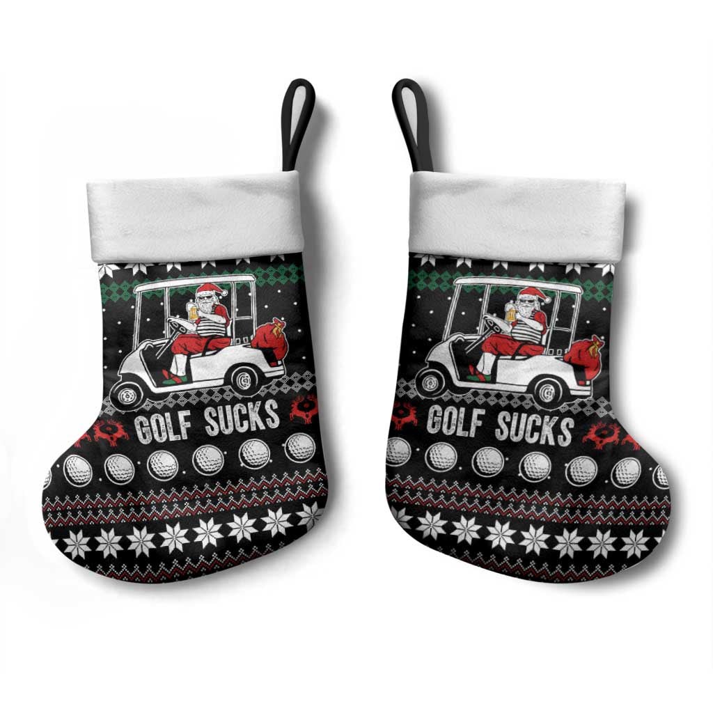 Golf Sucks Christmas Stocking Xmas Holiday Patterns - Wonder Print Shop