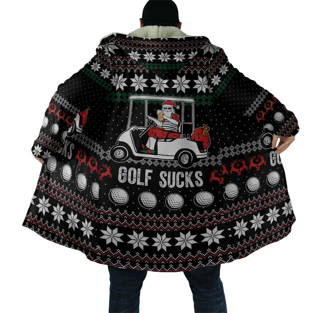 Golf Sucks Christmas Cloak Xmas Holiday Patterns - Wonder Print Shop