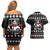 Golf Sucks Christmas Couples Matching Off Shoulder Short Dress and Hawaiian Shirt Xmas Holiday Patterns - Wonder Print Shop