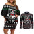 Golf Sucks Christmas Couples Matching Off Shoulder Short Dress and Long Sleeve Button Shirt Xmas Holiday Patterns - Wonder Print Shop