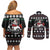 Golf Sucks Christmas Couples Matching Off Shoulder Short Dress and Long Sleeve Button Shirt Xmas Holiday Patterns - Wonder Print Shop