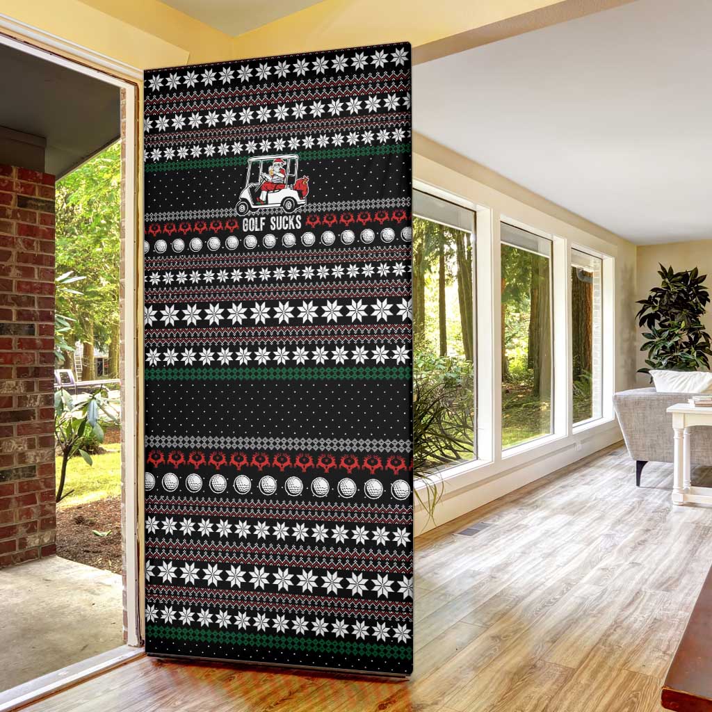 Golf Sucks Christmas Door Cover Xmas Holiday Patterns - Wonder Print Shop