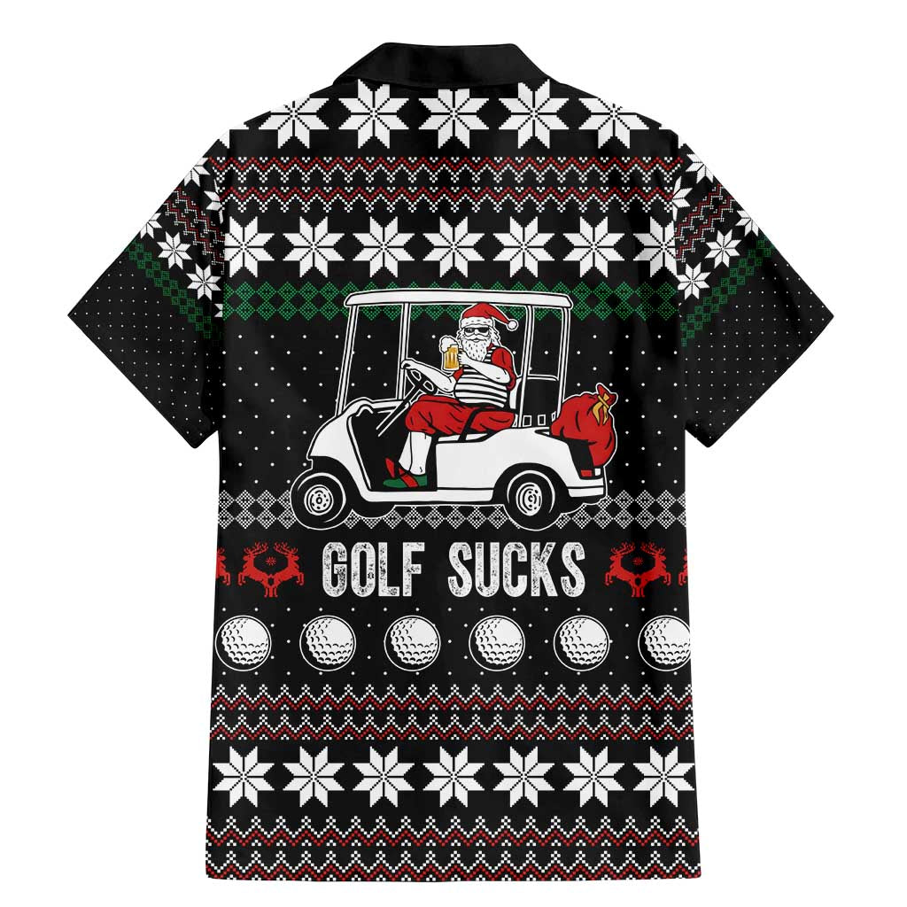 Golf Sucks Christmas Family Matching Mermaid Dress and Hawaiian Shirt Xmas Holiday Patterns - Wonder Print Shop