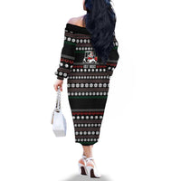 Golf Sucks Christmas Family Matching Off The Shoulder Long Sleeve Dress and Hawaiian Shirt Xmas Holiday Patterns - Wonder Print Shop