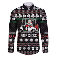 Golf Sucks Christmas Family Matching Puletasi and Hawaiian Shirt Xmas Holiday Patterns - Wonder Print Shop